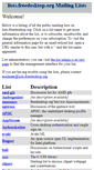 Mobile Screenshot of lists.freedesktop.org