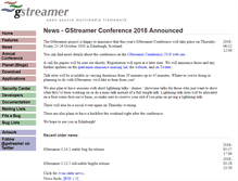 Tablet Screenshot of gstreamer.freedesktop.org