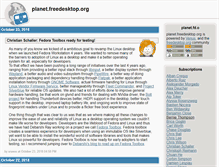 Tablet Screenshot of planet.freedesktop.org